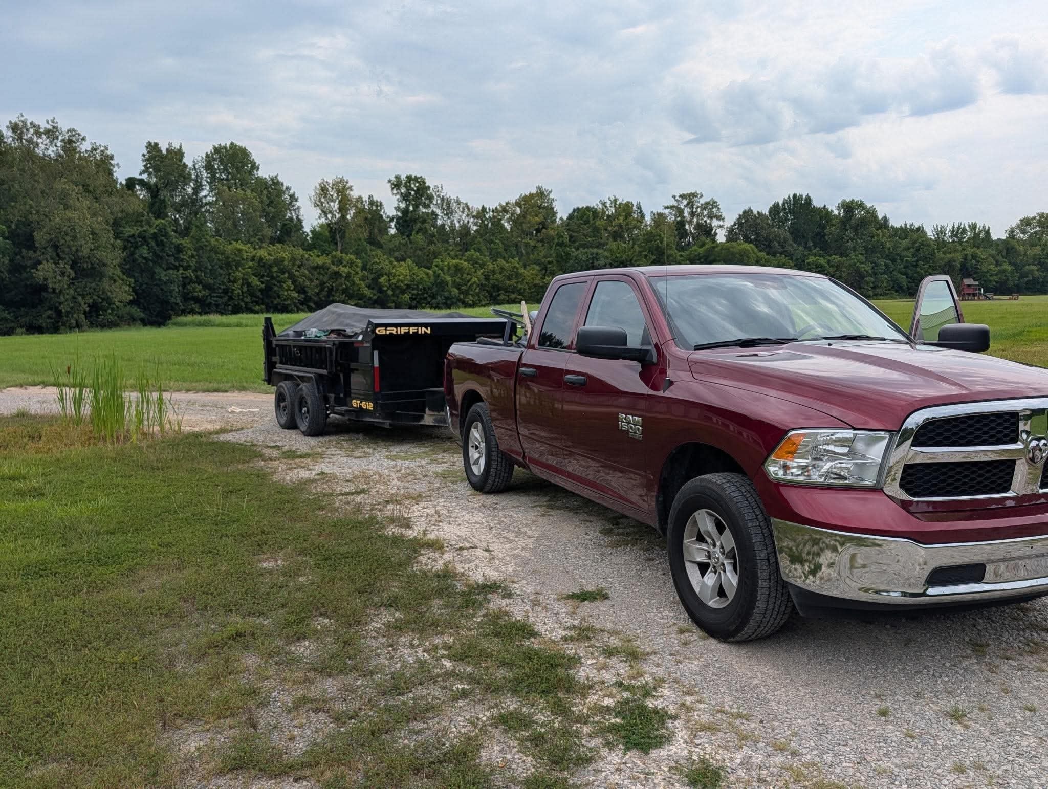 Clear Path Hauling truck and Griffin dump trailer ready for a job in Western Kentucky
